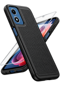 Moto G Play 2024 Case + Glass Screen Protector