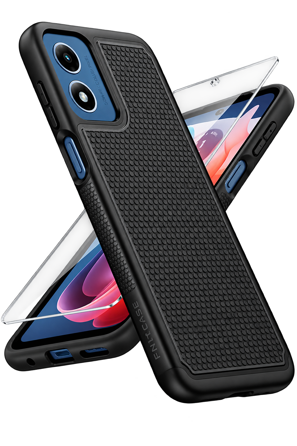 Moto G Play 2024 Case + Glass Screen Protector